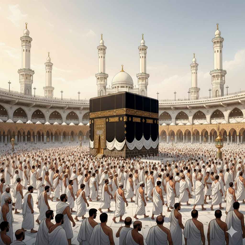 Pilgrims during Hajj